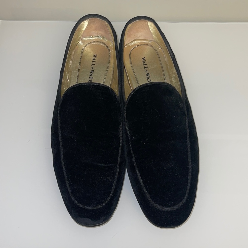 Men velvet black loafer